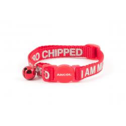 Ancol Cat Collar I Am Micro-chipped 30-35 cm