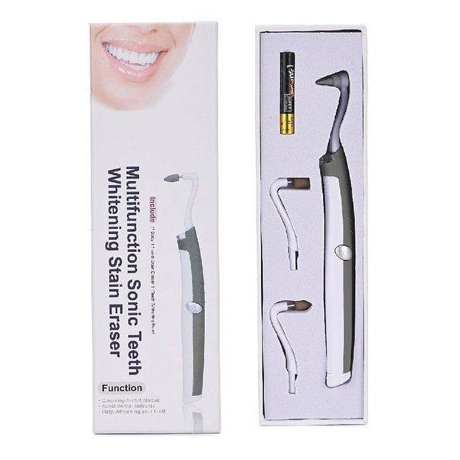 litpackLED sonic vibration electric teeth grinder polishing tooth cleaner removes dental plaque