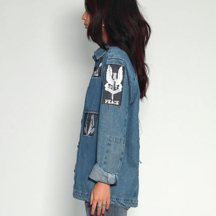 Denim Patched Shirt