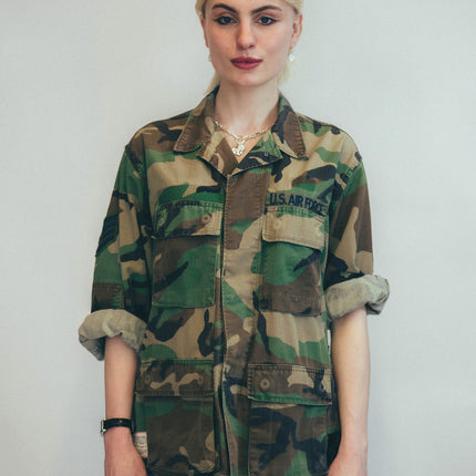 Party Back Shirt - Gold Lines Sequin - Camo