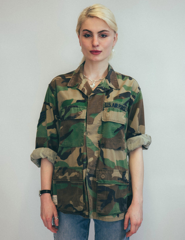 Party Back Shirt - Gold Lines Sequin - Camo