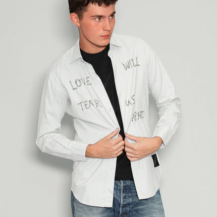 'Love Will Tear Us Apart' White Shirt
