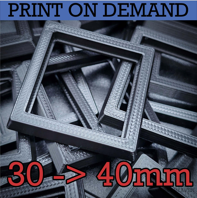 30 to 40mm Square Bases Converters 3d Print