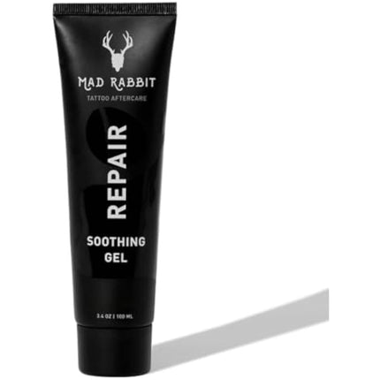 Mad Rabbit Tattoo Aftercare Soothing Gel & Moisturizer As Seen on Shark Tank - Premium Tattoo Supplies for New Tattoo Care, Anti-Itch - Tattoo Care Gel Made with Clean Ingredients