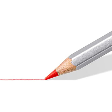 STAEDTLER 125 M48 Karat Aquarell Watercolour Colouring Pencil - Assorted Colours (Tin of 48 Pencils)