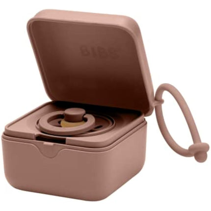 BIBS Dummy Box with Elastic Strap Steriliser Box for Dummy 100% BPA Free Material Woodchuck