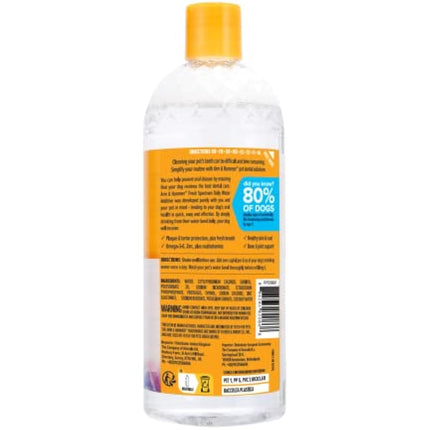 ARM & HAMMER Fresh Spectrum Coconut Mint Dog Water Additive, 473ml, Best Dental Care for Dogs, Removes Plaque & Tartar, Freshens Breath, Gum & Teeth Cleaning, No Brushing, Easy to Use Pet Oral Hygiene