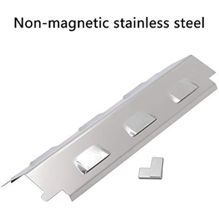 GFTIME 37CM Heat Plate for Charbroil, Kenmore, Nexgrill, Thermos, Master Forge, Uniflame 750, Savor Pro, stainless steel Heat Shield, Flame Tamer spare parts for Most Gas Grill, 4 Pack