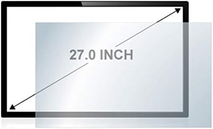 upscreen 27" Screen Protector Matte for Touchscreen PCs with 27.0 Inch (68.6 cm) [598 mm x 336 mm, 16:9] – Anti-Glare, Anti-Fingerprint