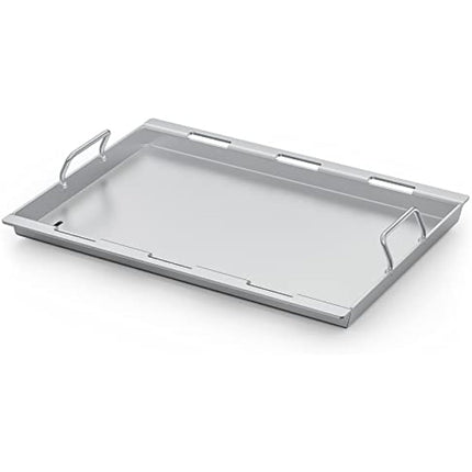 Onlyfire Stainless Steel Rectangle Griddle Plancha with Handles and Grease Hole for Weber Spirit I & II 300 Series Gas Grills, Spirit 400 Series Gas Grills, Replacement Parts for Weber 6787