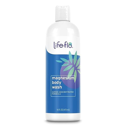 Life-Flo Magnesium Body Wash with Peppermint and Rosemary Essential Oils | Helps Moisturize & Soften Skin with Magnesium from Zechstein Seabed | 16 oz