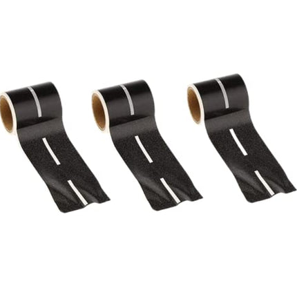 EPRHAY 3 Roll Black Road Tape For Train Cars, Long Race Car Toys Cars Traffic Vehicle Learning Resources, Decoration Mat Raod Table Children Toys Cars Track Remouvable 4.8cmx500cm (2inx16ft)