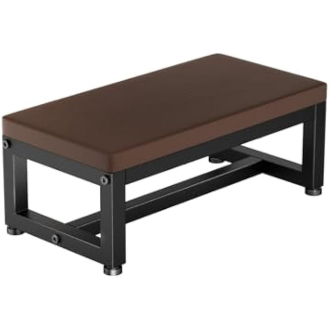 Step Stool for Adults and Kids, Sturdy Waterproof HDPE Bathroom Step with Non-Slip Surface, Adjustable Feet for Uneven Floors, Multipurpose for Kitchen, Bedroom, RV, Outdoor