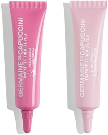 Germaine de Capuccini | TIMEXPERT RIDES - Eye Contour Treatment Duo Day & Night Cream - Day Gel-Cream + Night Cream - Improves Signs of Aging and Fatigue for 24 hours - 2 Tubes of 10 ml each