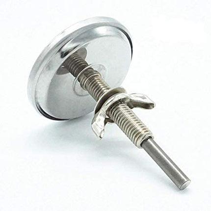 Denmay 01T08 DIA 6CM BBQ Thermometer Outdoor Barbecue Smoker Grill Stainless Steel barbecue thermometers, BBQ Temperature Gauge for Weber, Charbroil, Chargriller, Blooma, Brinkmann, kamado