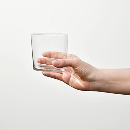 KROSNO Clear Water Drinking Glasses | Set of 6 | 350 ML | Mixology Collection | Glasses Drinking Tumbler, Whiskey Glasses, Dessert Glasses | Home & Bar Gift Set | Tumblers Crystal Set Glassware