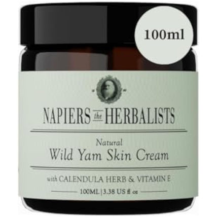 Napiers Vegan Wild Yam and Marigold Cream - Natural Relief for Menopause and Perimenopause Symptoms and Dry Skin - 100 ML (Scentless)