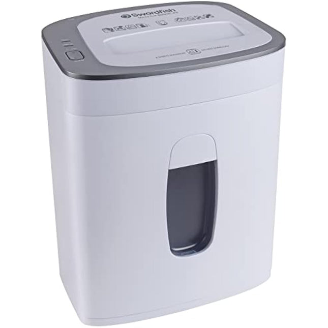 SWORDFISH 800XXC-P4 Micro Cut High Security Paper/Document Shredder [40388], White