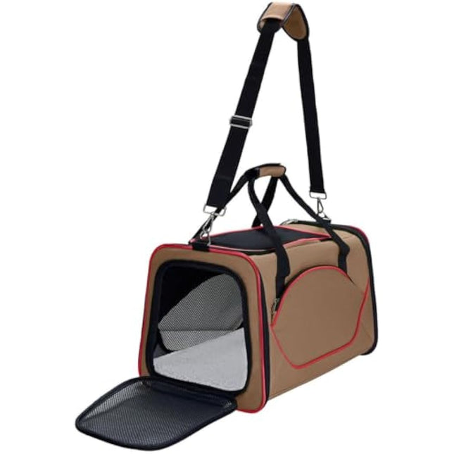 HUNTER Kansas Carry Bag, Beige/Red