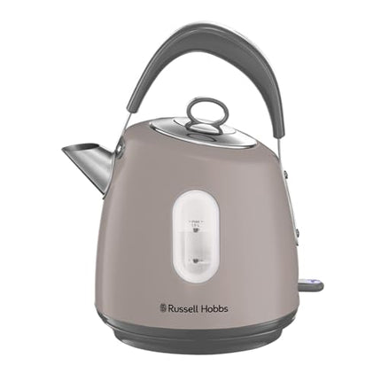 Russell Hobbs Electric Kettle (For Hot Water, Tea or Coffee, 1.5L, Fast Boil, Stainless steel with grey accents, Pull off lid, Perfect pour spout,