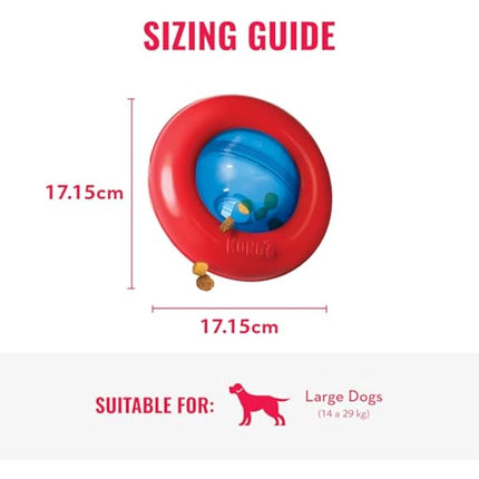 KONG Gyro - Interactive Dog Toy for Treat Dispensing - Dog Slow Feeder for Healthy Eating - For Medium/Large Dogs