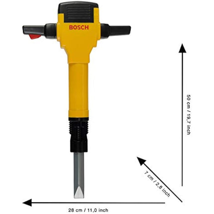 Theo Klein 8405 Bosch Breaker Hammer I Battery-Powered up-and-Down Motion of Drill Bit I With Motor Sound and Flashing Light I Dimensions: 28 cm x 7 cm x 50 cm I Toy for Children Aged 3 Years and up