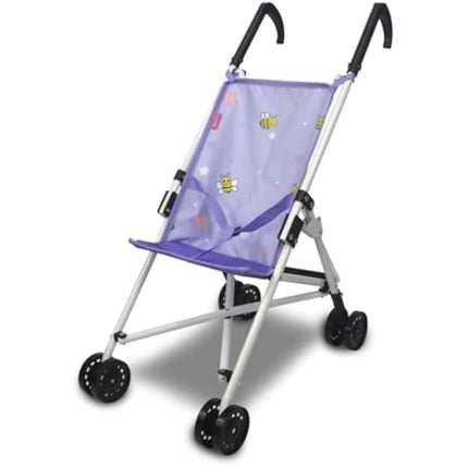 Anivia Baby Doll Collection Doll Stroller Heart Design Gifts for Toddlers and Girls Foldable Doll Stroller Pink Color