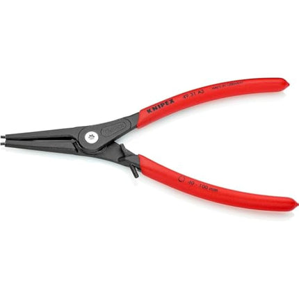 Knipex Precision Circlip Pliers for external circlips on shafts with overstretching limiter grey atramentized, with non-slip plastic coating 225 mm 49 31 A3