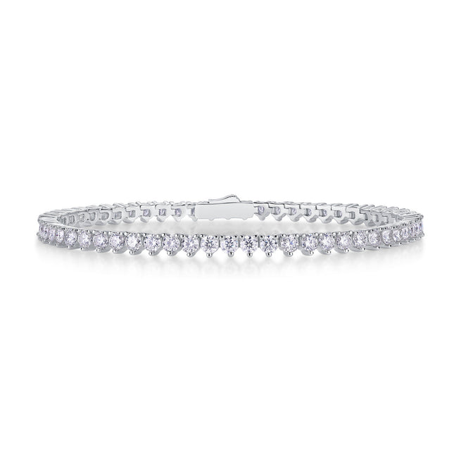 Mark Luxury Fashion Mosan Diamond S925 Silver Bracelet Comparable To Natural Diamonds