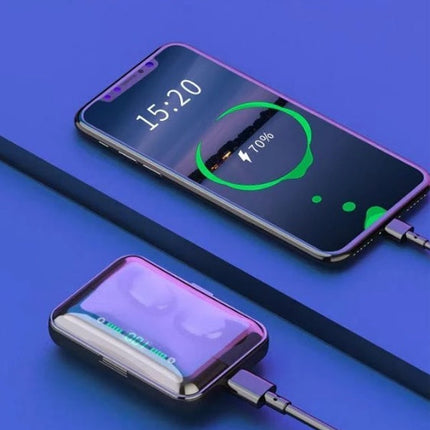 F9-5 Wireless Bluetooth 5.0 Earbuds with 2000mAh Power Bank Charging Case - Premium TWS Headphones