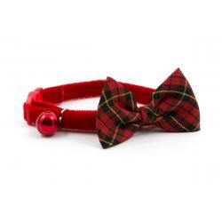 Ancol Collar Cat Vintage Tartan Bow 20-30 cm