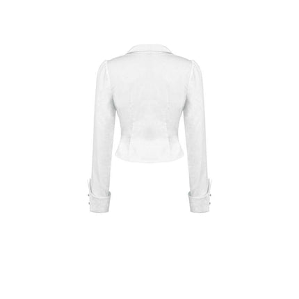 Dark in Love Queeny White Gothic Demon Shirt