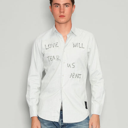 'Love Will Tear Us Apart' White Shirt