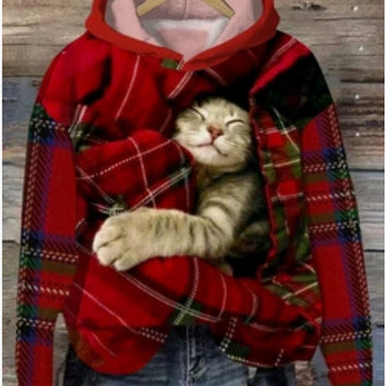 3D Digital-printed Sweatshirt For Women Loose-fitting Casual Pullover