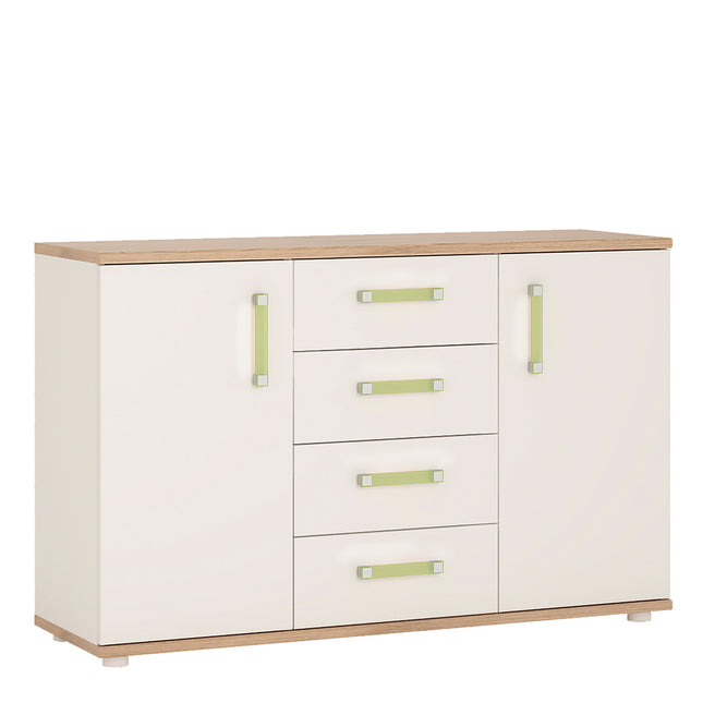 4KIDS 2 Door 4 Drawer Sideboard with Lemon Handles