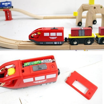 Children's car electric rail car toy