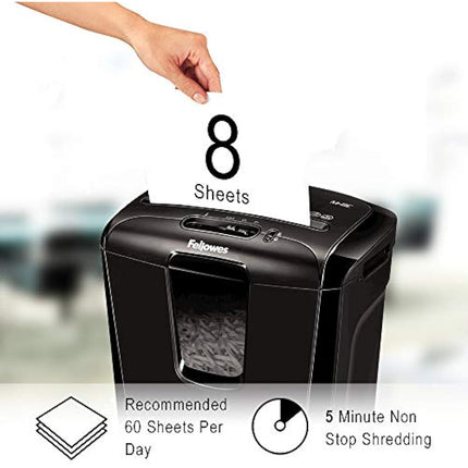 Fellowes M-8C Cross Cut Personal Shredder