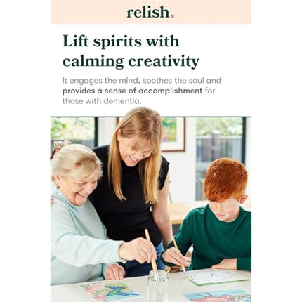 Relish Ocean Life Aquapaints - Pack of 5 Reusable Water Painting Alzheimer’s & Dementia Activities/Products for Elderly