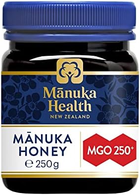 Manuka Health MGO 250+ Manuka Honey 250 g, 100 Percent Pure New Zealand Manuka Honey with Methylglyoxal