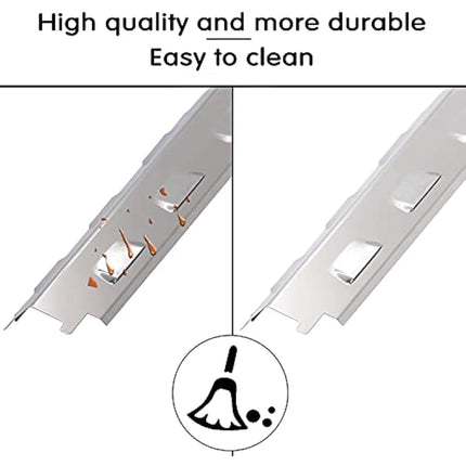 GFTIME 37CM Heat Plate for Charbroil, Kenmore, Nexgrill, Thermos, Master Forge, Uniflame 750, Savor Pro, stainless steel Heat Shield, Flame Tamer spare parts for Most Gas Grill, 4 Pack