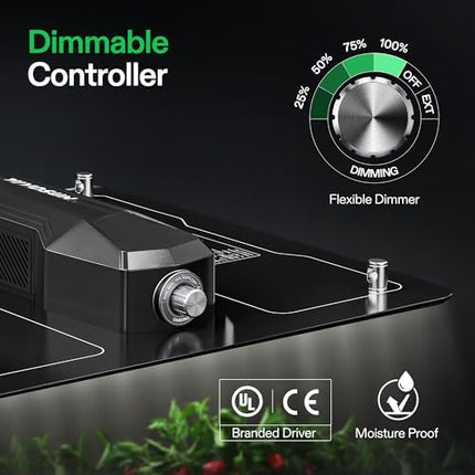 VIVOSUN VS1000 LED Grow Light with Samsung LM301 Diodes and Driver, Sun-Like Full Spectrum for Seedling, Vegetation and Flowering, Plant Grow Light for 60 x 60 cm / 90 x 90 cm Grow Tent