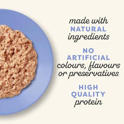 Applaws Natural Senior Wet Cat Food, Tuna with Sardines in a Soft Mousse 70g Tin(Pack of 24 x 70g Tins)