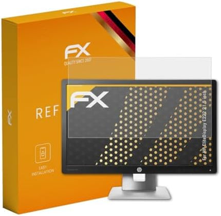 atFoliX Screen Protector compatible with HP EliteDisplay E222 21.5 inch Screen Protection Film, anti-reflective and shock-absorbing FX Protector Film