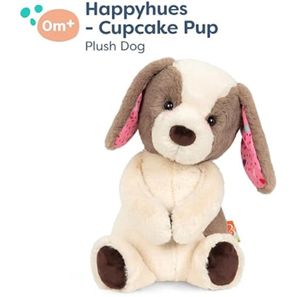 B. toys – 12-Inch Plush Dog – Huggable Dog Stuffed Animal Toy – Soft & Cuddly Plush Puppy – Washable – Babies, Toddlers, Kids – Happy Hues – Cupcake Pup – 0+ Months