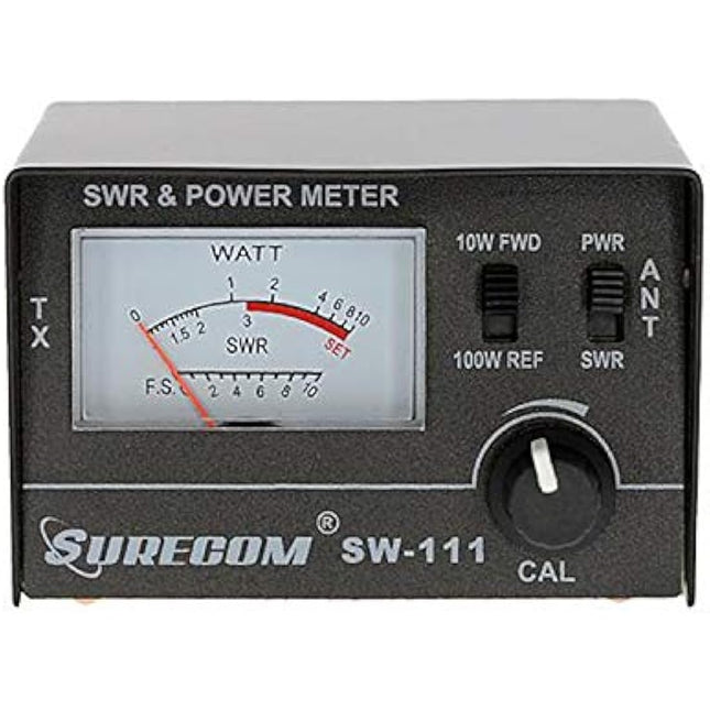 Mcbazel Surecom SW-111 100 Watt SWR/Power Meter for CB Radio Antenna