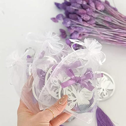 G2PLUS White Organza Gift Pouches, 10x15 CM Medium Organza Favour Bags, 100 PCS Wedding Jewelry Bags, Clear Mesh Pouches Perfect for Wedding, Christmas, Birthday, Anniversary