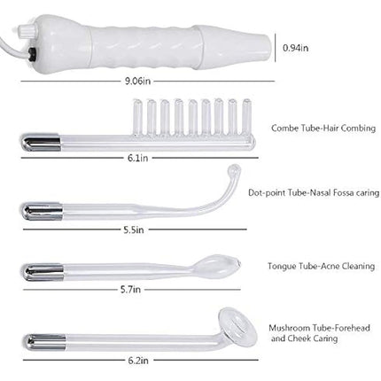 TEEROVA Skin Therapy Wand - Portable Handheld High Frequency Skin Therapy Machine for Acne Treatment, Skin Tightening, Wrinkle Reducing, Dark Circles, Puffy Eyes & Hair Follicle Stimulator