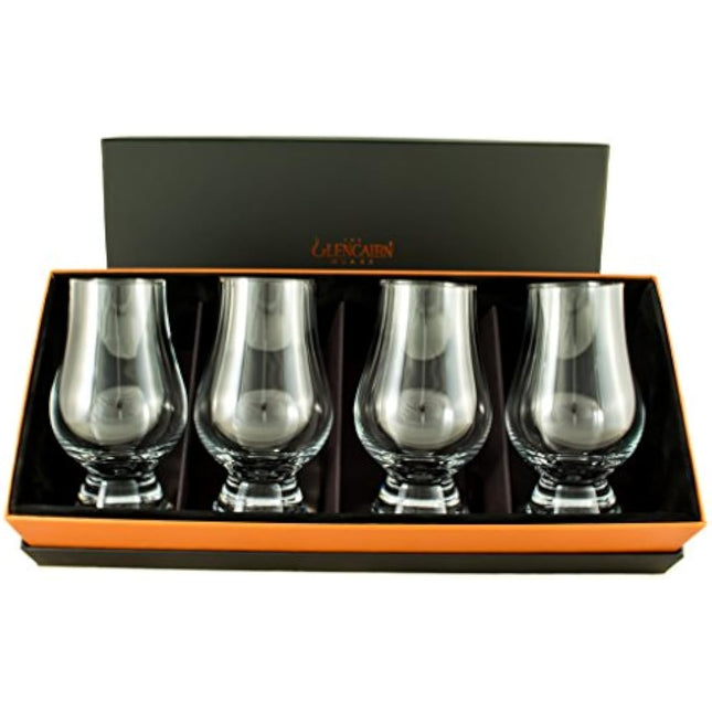 Glencairn Whisky Glasses Set of 4 in Presentation Box – The Official Crystal Glass for Scotch, Bourbon, Single Malt – Whisky Gift Set for Men, Dad, Grandad – Premium Glassware