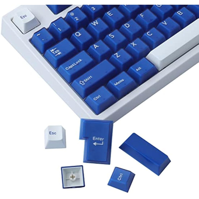 JakeTsai Clear Keycaps, 140 Keys Custom PC Transparent Keycaps Set for Gateron/Kailh/Akko Cherry MX Switches Mechanical Keyboard