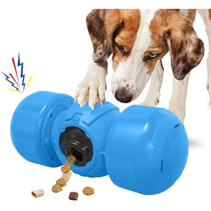 LACCEN Interactive Dog Toy, Rolling Dog Treat Dispenser Slow Feeder, Funny Dog Puzzle Toy, Reduce Boredom Improve IQ, Treat Toys for Boredom Medium Large Dogs (Blue)